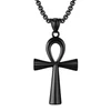 Fekete Ankh kereszt nyaklánc