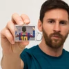 Műanyag Lionel Messi kulcstartó kézben