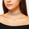 Strasszköves choker nyaklánc nyakon