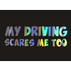 Kép 1/2 - &quot;Engem is megrémít a vezetési stílusom&quot; autómatrica