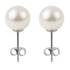 4 mm-es fehér gömbös fülbevaló
