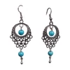 Bohém türkiz fülbevaló
