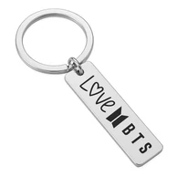 Acél Love BTS kulcstartó