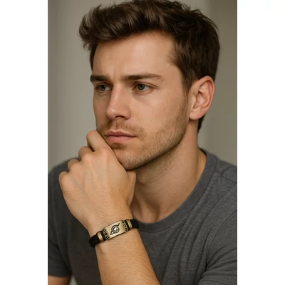 Naruto bőr karkötő