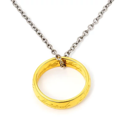 Gyűrűk Ura - Az Egy Gyűrű aranyozott medál