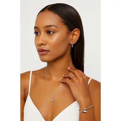 Vízcsepp ékszer szett nyaklánccal és fülbevalóval