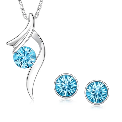 Kristály ékszer szett