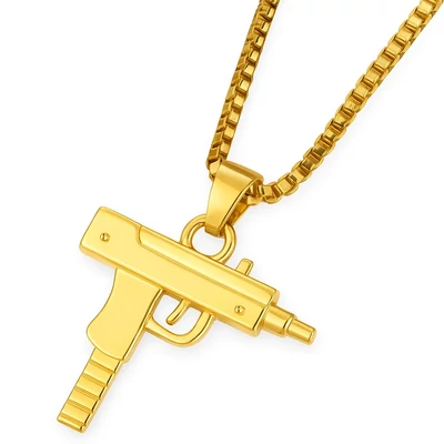 UZI gépfegyver nyaklánc