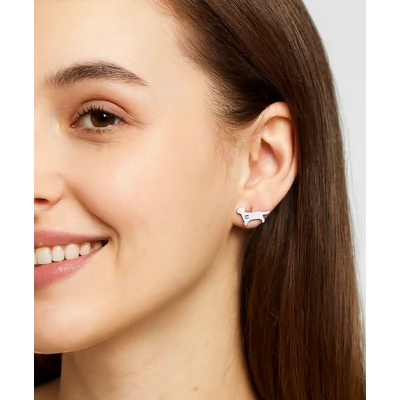 Acél tacskó fülbevaló