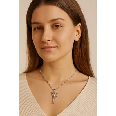 Acél fodrász nyaklánc