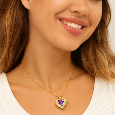 A szerelem szíve acél nyaklánc