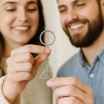 Harry Potter és A halál ereklyéi stílusú kulcstartó