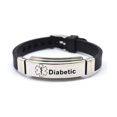 Diabétesz fekete karkötő
