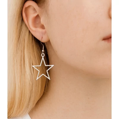 Kivágott csillagos fülbevaló