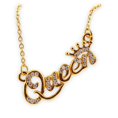 Strasszköves Queen nyaklánc