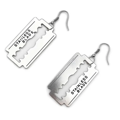 Borotvapengés lógós fülbevaló