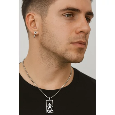 Acél Cristiano Ronaldo CR7 nyaklánc