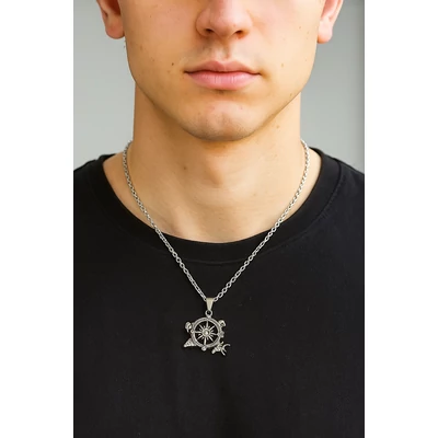 Trónok harca stílusú iránytű nyaklánc