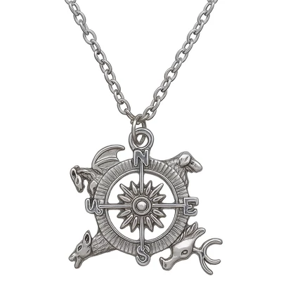 Trónok harca stílusú iránytű nyaklánc