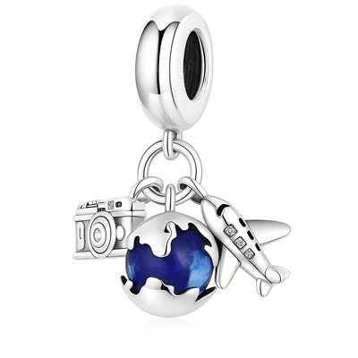 Utazás Pandora stílusú medál