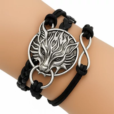 Farkasfejes karkötő