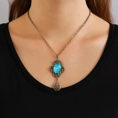 Vintage türkiz nyaklánc