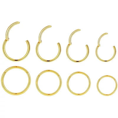 4 részes acél orr piercing szett