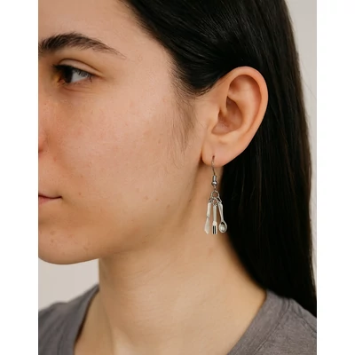 Evőeszköz fülbevaló