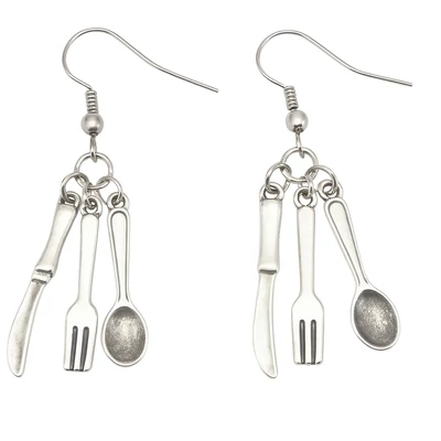 Evőeszköz fülbevaló