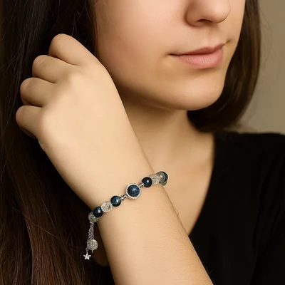 Romantikus gyöngy karkötő