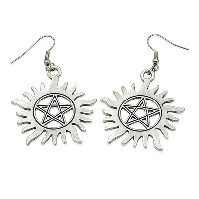 Odaát pentagram fülbevaló