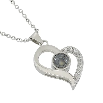 Projektoros szív alakú szerelem nyaklánc