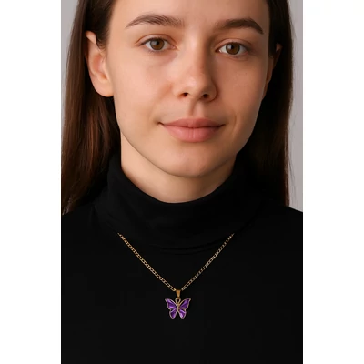 Pillangós kívánság nyaklánc