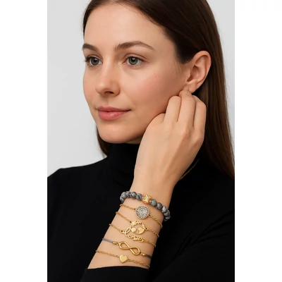 Ötrészes bohém karkötő szett