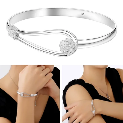 Indiai ezüstözött karkötő