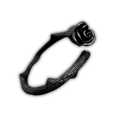 Fekete rózsás gyűrű