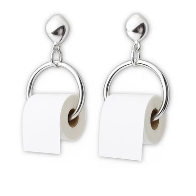 WC papír fülbevaló