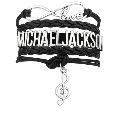 Bőr Michael Jackson karkötő