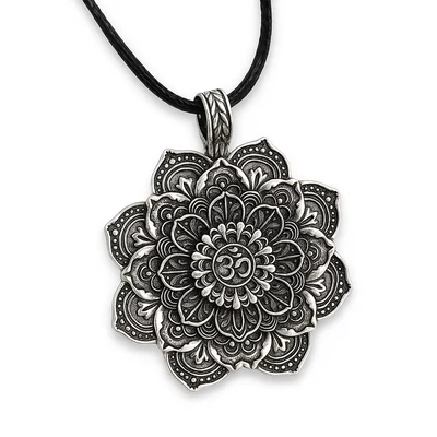 Virágos mandala nyaklánc