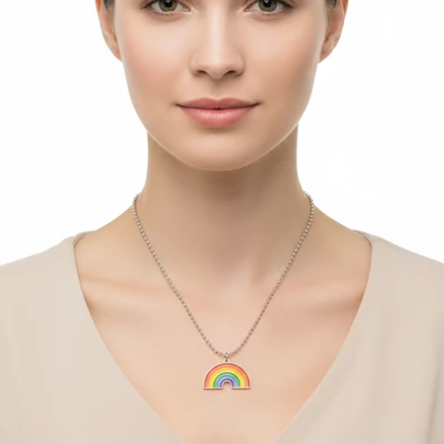 Szivárványos nyaklánc