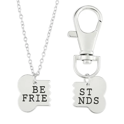 Ember és kutya páros nyaklánc