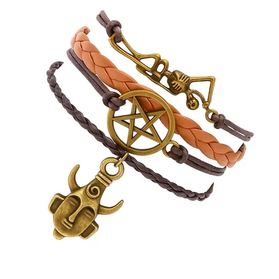 Odaát bőr karkötő