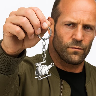 Helikopter kulcstartó