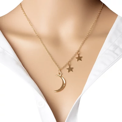 d és csillagok nyaklánc