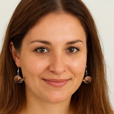 Akril csiga fülbevaló