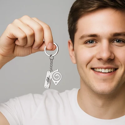 Két medálos Naruto kulcstartó