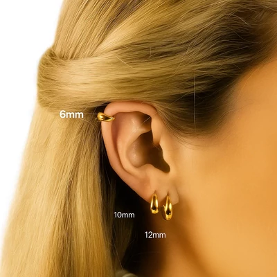 3 db-os karika fülbevaló szett