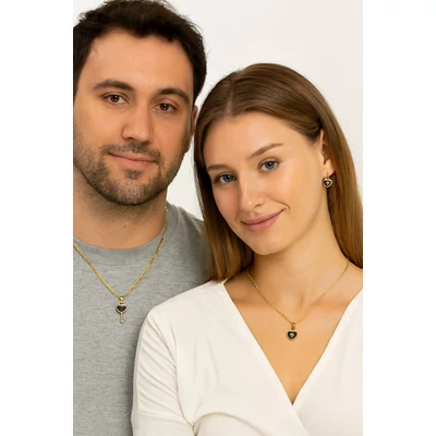 Kulcs és lakat dupla nyaklánc