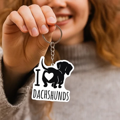 Akril tacskó kulcstartó