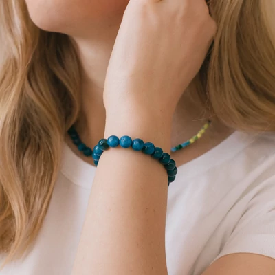 Kék apatit karkötő